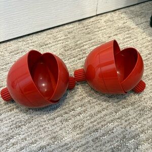 Set of 2 Early 2000s Jolly Time Red Popcorn Ball Makers